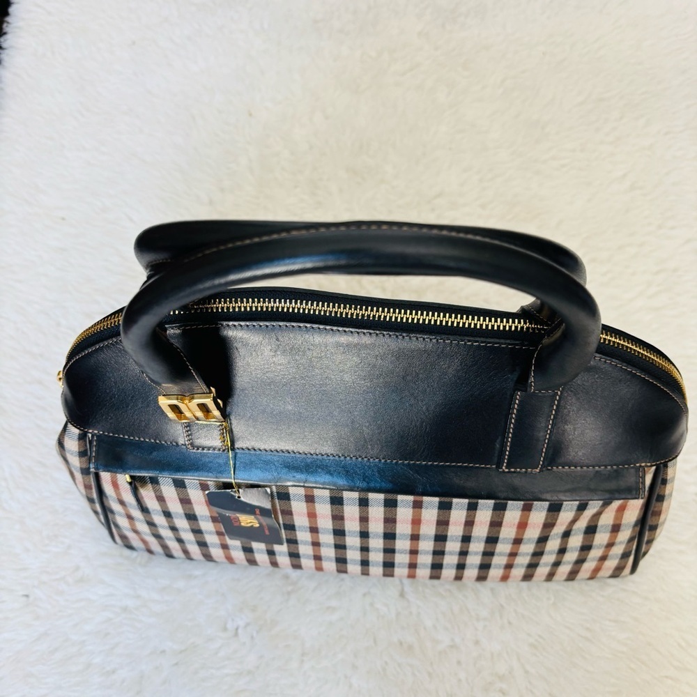 Daks Black and Multcolor Checkered Women's Bag 14” X 10” X 4” - Picture 10 of 16